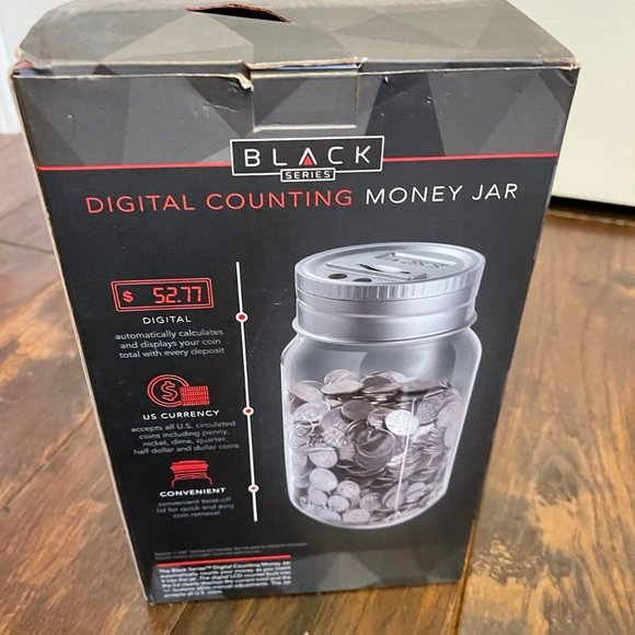 NIB - BLACK SERIES Digital Counting Money Jar - Picture 4 of 10